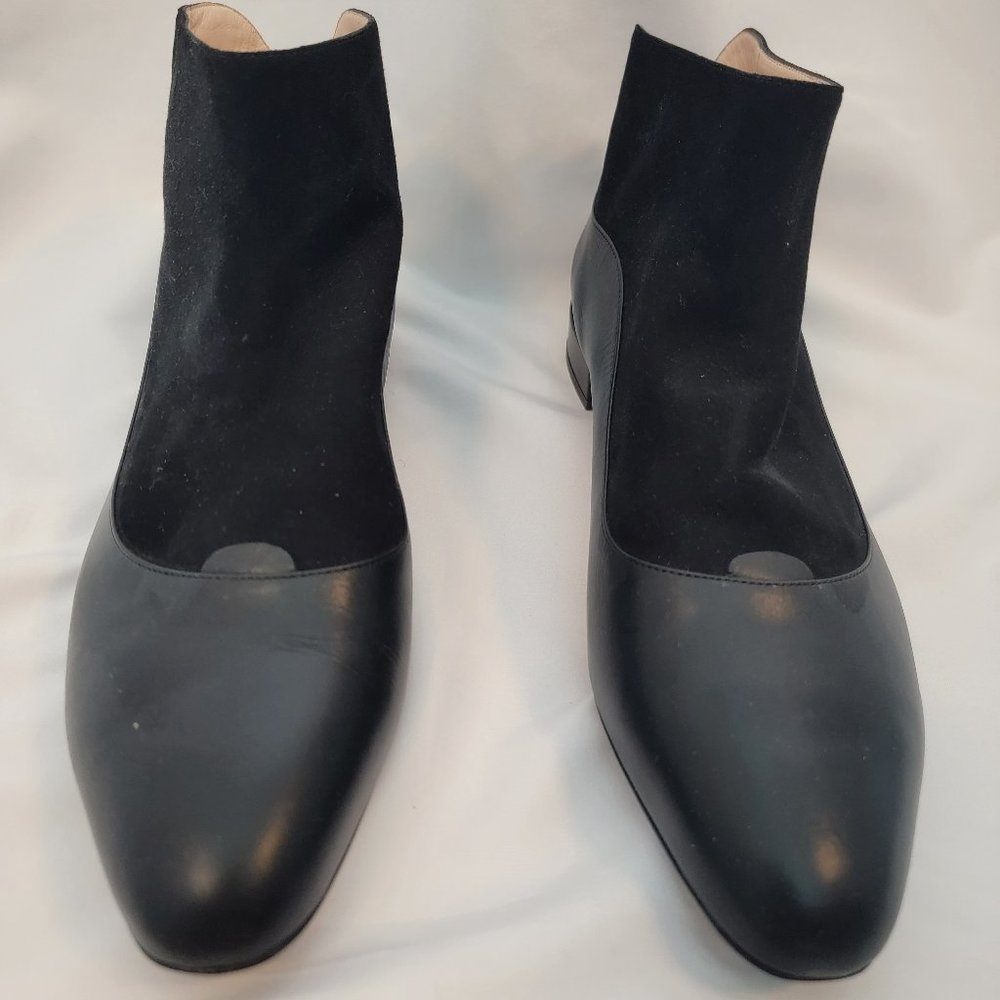 Giorgio Armani patent leather / suede boots, NEVER WORN, size 40